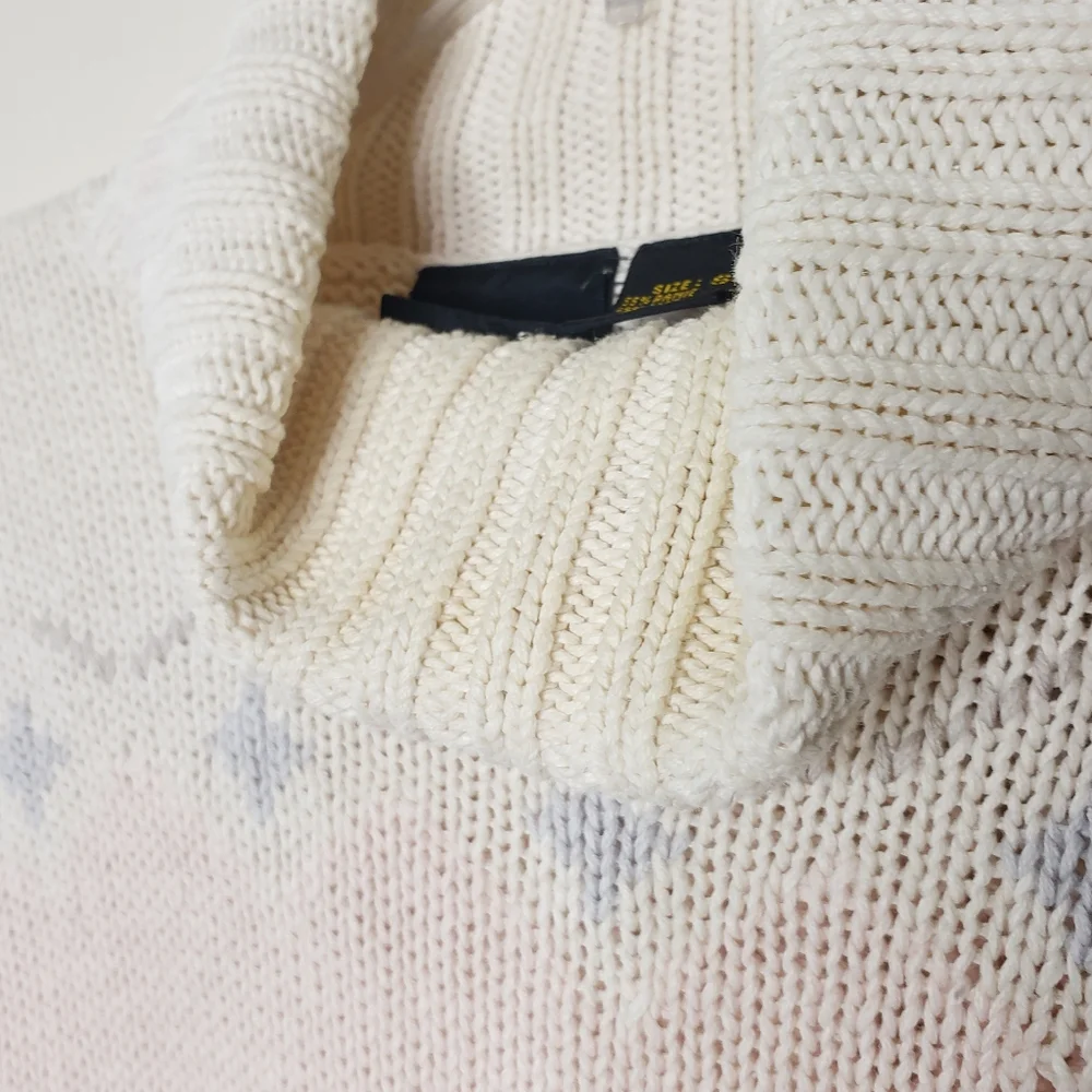 Vintage Liz Claiborne Cottagecore Turtleneck Sweater Size Small